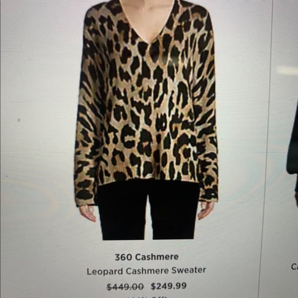 Skull cashmere leopard sweater - Picture 3 of 4